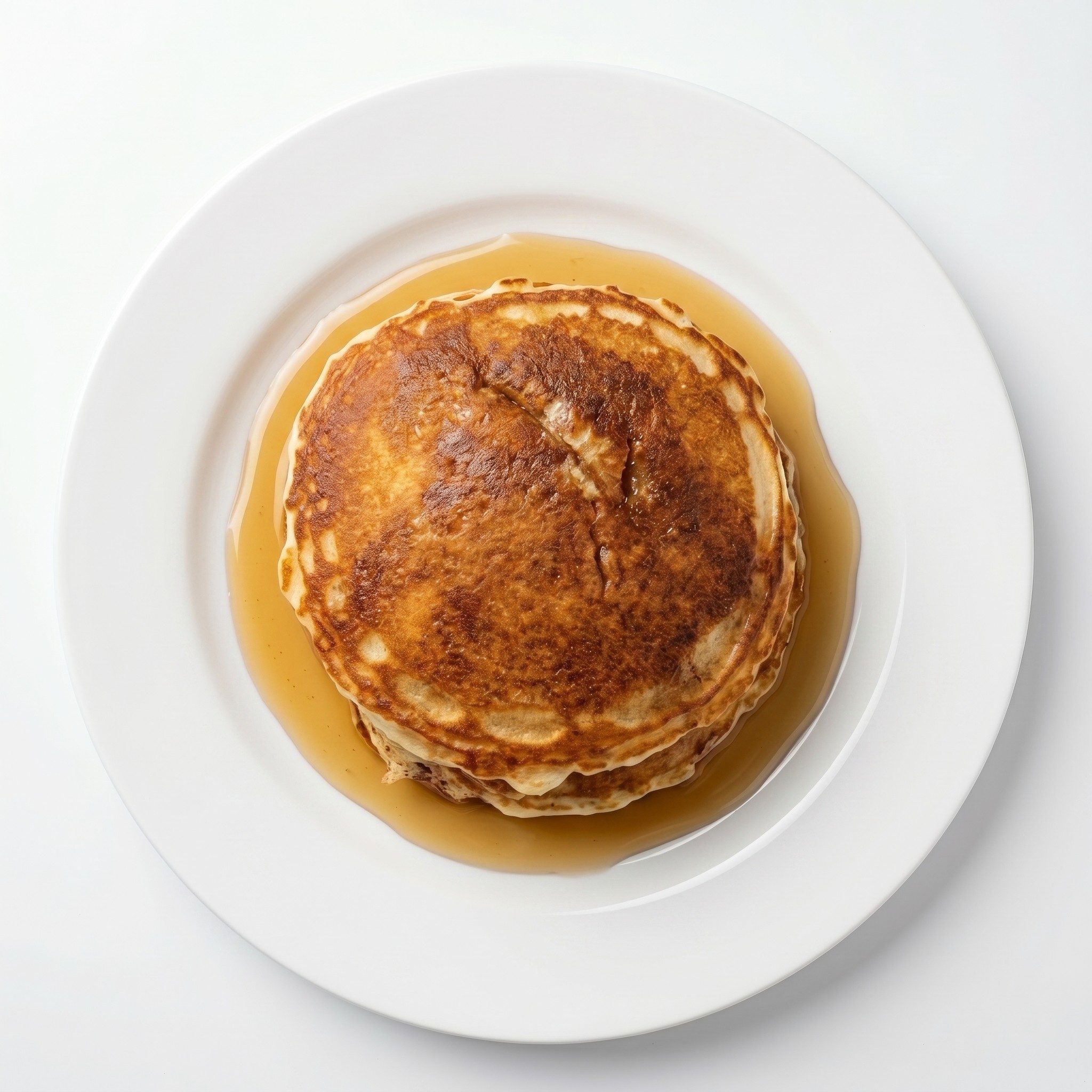 4 Large Golden Brown Pancakes.