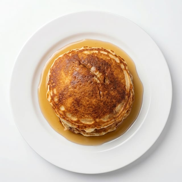 4 Large Golden Brown Pancakes.