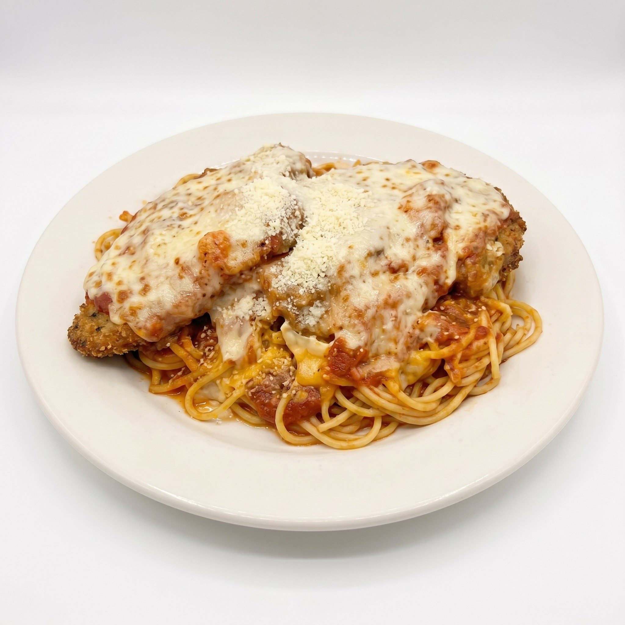 Chicken or Veal Parmigiana.