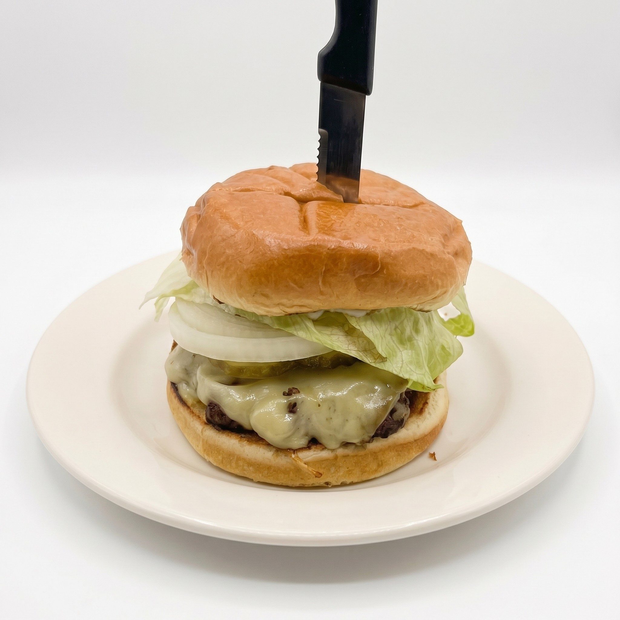 Mushroom & Swiss Burger.